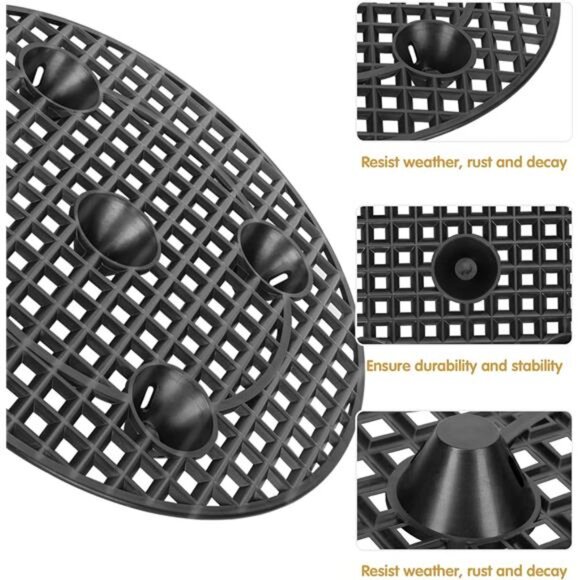 6 Pcs Big Potted Plant Stands - 12 Inch Patio & Deck Floor Protector,Plant - Picture 3 of 7